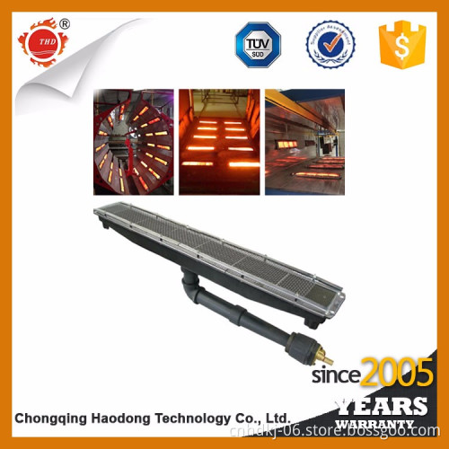 Gas catalytic infrared burner for powder coating oven and food baking